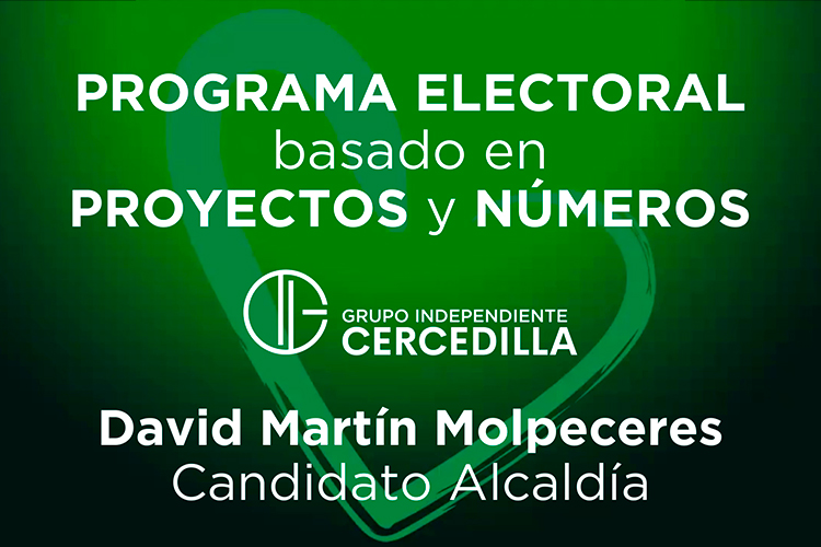 Defensa proyectos programa electoral Grupo Independiente Cercedilla (GIC)