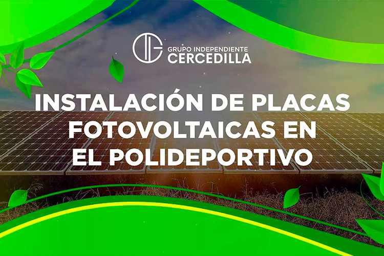 Instalación PLACAS FOTOVOLTAICAS en el Polideportivo Municipal Grupo Independiente Cercedilla (GIC)